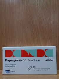 Парацетамол ректальные суппозитории 300 мг №10 ("Вива Фарм")