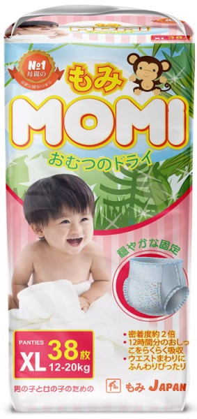 Трусики-подгузники для детей MOMI XL38 ( 12-20 кг ) 38 шт
