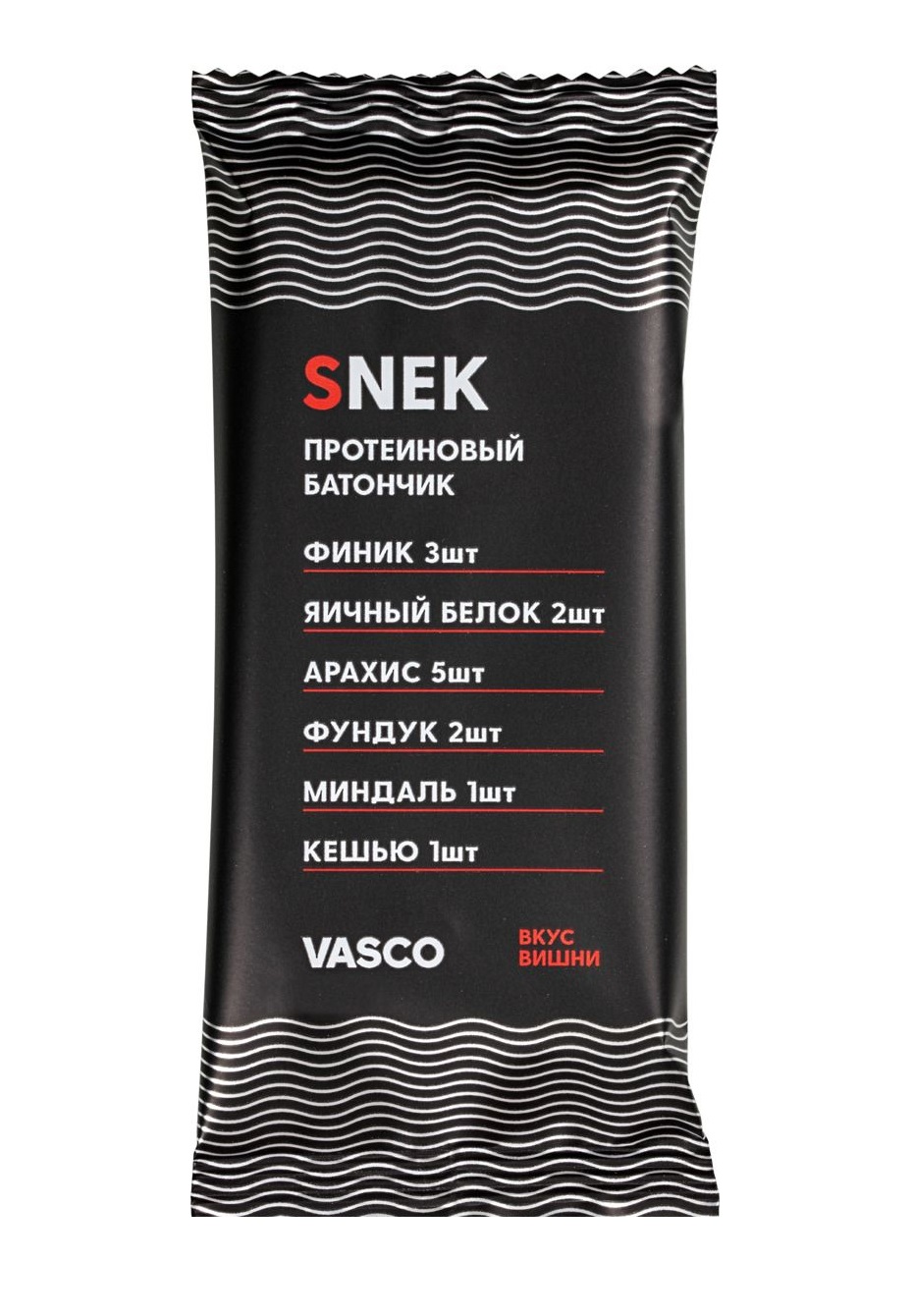 Vasco Snek Батончик протеиновый 45,0 г. вкус вишни