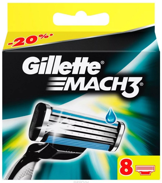Кассеты сменные GILLETTE Mach3 Start  (8шт) 81704556