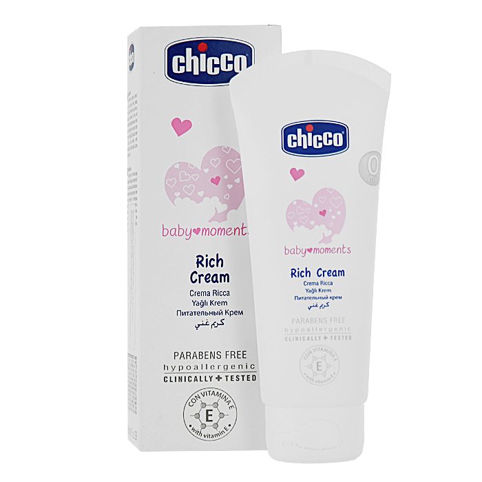 CHICCO Крем питательный Baby moments 100 мл