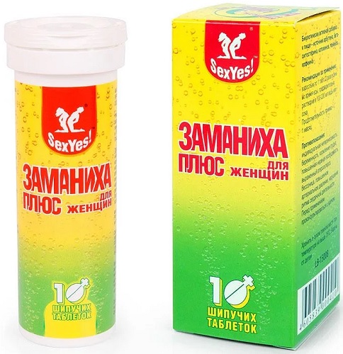 Афродизиак Заманиха Плюс 10 шипучих таблеток для Женщин