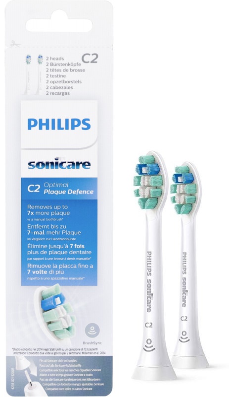 Насадки PHILIPS sonicare HX9022/10 Optimal Plaque Defence для электрической зубной щетки 2шт