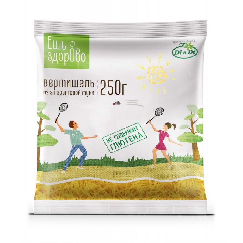 Di&Di Ешь ЗдорОво Вермишель 250г из амарантовой муки без глютена