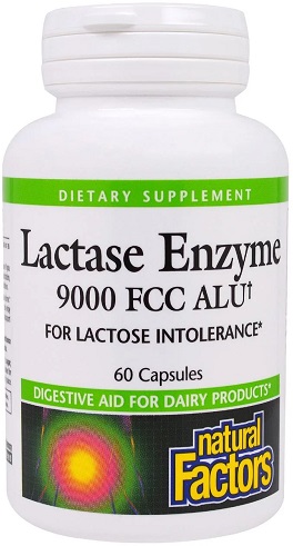 Natural Factors Lactase Enzyme Лактаза 300мг №60капс. &