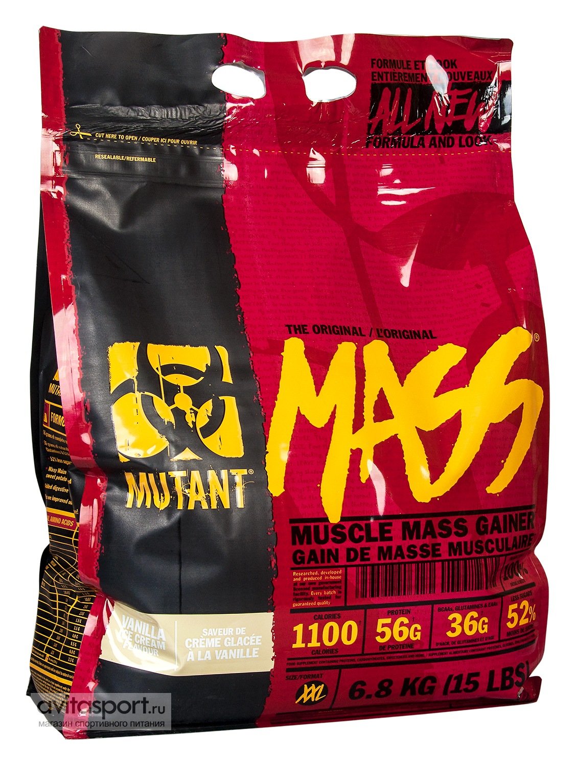 Mutant Mass Мутант Масс пор.2,27кг гейнер ванильное мороженное