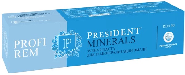 Зубная паста PRESIDENT Profi Rem Minerals 50 мл