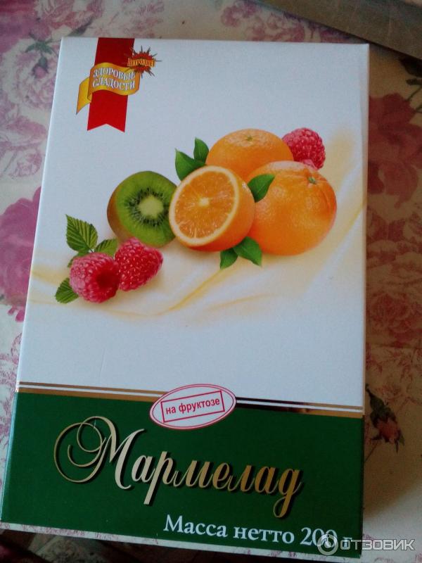 Петродиет Мармелад на фруктозе Апельсин, малина, киви 200г