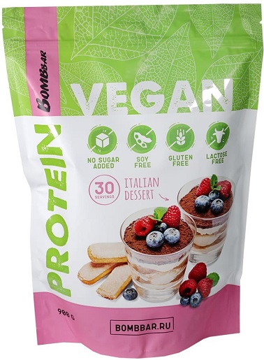 Bombbar Vegan Коктейль-Веган 900г Итальянский десерт