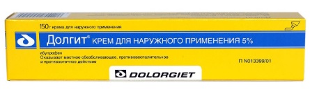 Долгит крем 5% 150 гр ( ибупрофен )