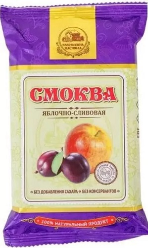 Смоква Пастила Яблочно-Сливовая 50г Бабушкина Пастила