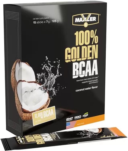 Maxler Golden ВСАА 7 г №15 стик Кокосовая вода ( 105 г )