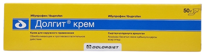 Долгит крем 5% 50 гр ( ибупрофен )