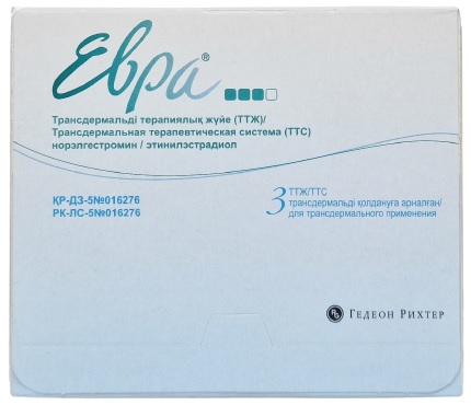 Евра пластырь №3 ( норэлгестромин 6 мг, этинилэстрадиол 600 мкг ) @