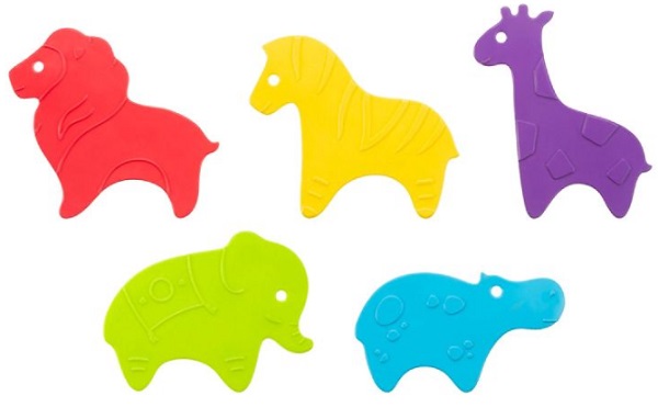 Антискользящие мини-коврики для ванны 6м+ ROXY KIDS 5шт арт.RBM-010-CB