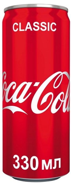 Coca - Cola Classic 0,33 л безалкогольный газированный ж/б