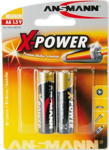 Батарейка ANSMANN АА (2шт) (LR6) 1.5V X-Power