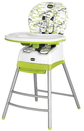 Детский стульчик для кормления 6м+ CHICCO Stack Green