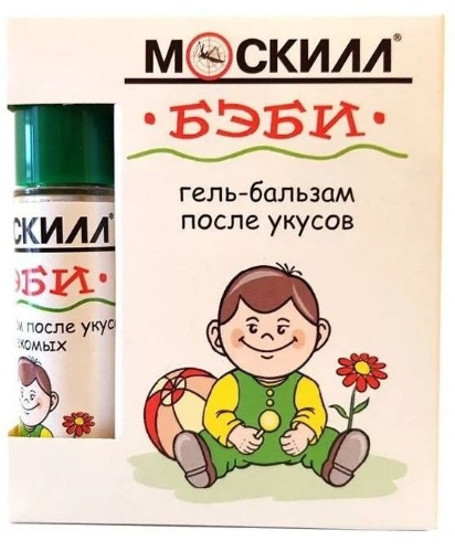 MOSKILL гель-бальзам после укусов насекомых  Бэби Roll-on 12мл Москилл