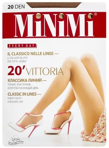 MINIMI Колготки 20 den Elegant Nero 3-M