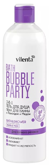 7 Days Гель для душа-пена для ванны 2в1 для полного релакса с Лавандой и Медом 400 мл