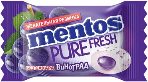 Жевательная резинка Mentos Pure fresh Виноград 2г