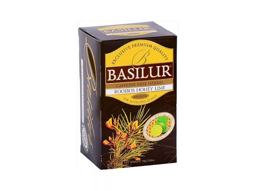BASILUR  Чай Коллекция Ройбос " Мед и лайм" 1,5 №20пак