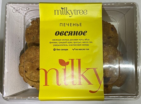 Milkytree Печенье Овсяное 250г