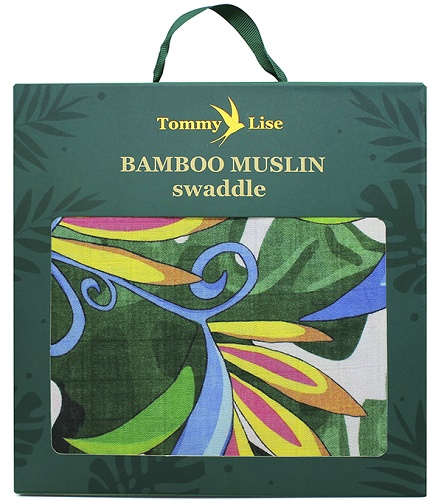 Пеленка детская бамбуково-муслиновая TOMMY LISE Lush Garden 120*120 ref.701305