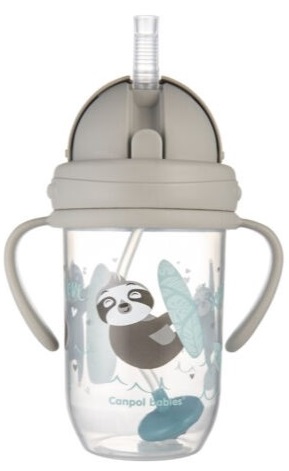Поильник 6м+ CANPOL BABIES 270 мл Exotic grey арт.56/606