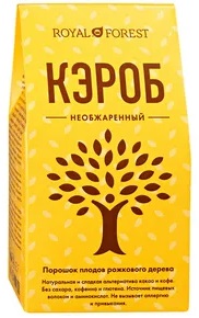 Royal Forest Кэроб необжаренный 100г порошок плодов рожкового дерева