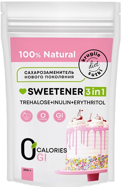 Круглые Сутки сахарозаменитель 3 в 1 Sweetener 500 гр