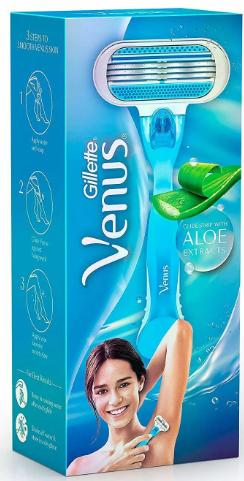 Станок бритвенный GILLETTE Venus с Экстрактом Алоэ 