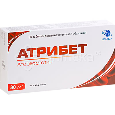 Атрибет табл. 80 мг №30   ( аторвастатин )