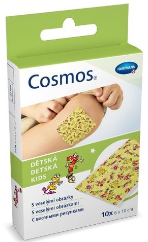 Лейкопластырь Бактерицидный COSMOS Детский 6*10 ( 10 шт ) HARTMANN new