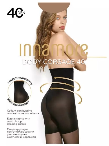 INNAMORE коглготки Body Corsage 40 Den Daino 3