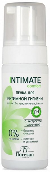 Интимная пенка с экстрактом чистотела и алоэ вера 150 мл FLORESAN Ф274