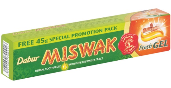 Dabur Miswak Зубная паста гель 90 гр + 45 гр Дабур Мишвак