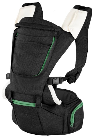 Кенгуру Хипсит CHICCO Hip Seat Baby Carrier Pirate Black со съемной спинкой