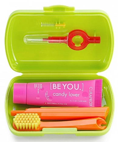 Дорожный набор зеленый CURAPROX Ortho CS5460+пробник Be You+CPS14+CPS18+CPS07+UHS425