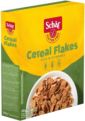 Dr.Schar CEREAL FLACES 300г Рисово-Кукурузные хлопья без глютена без яиц