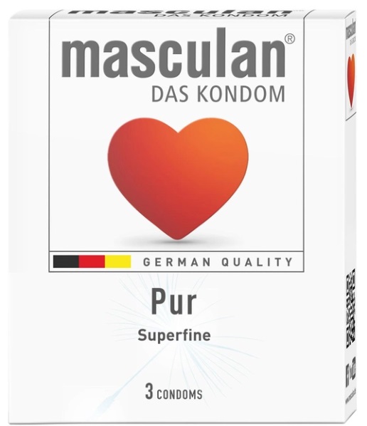 Презервативы MASCULAN PUR 3шт Пур утонченные прозрачные