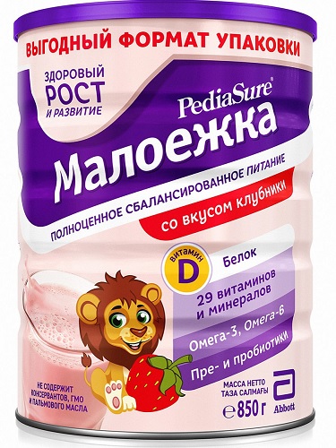 ПедиаШур Малоежка Клубника 850г