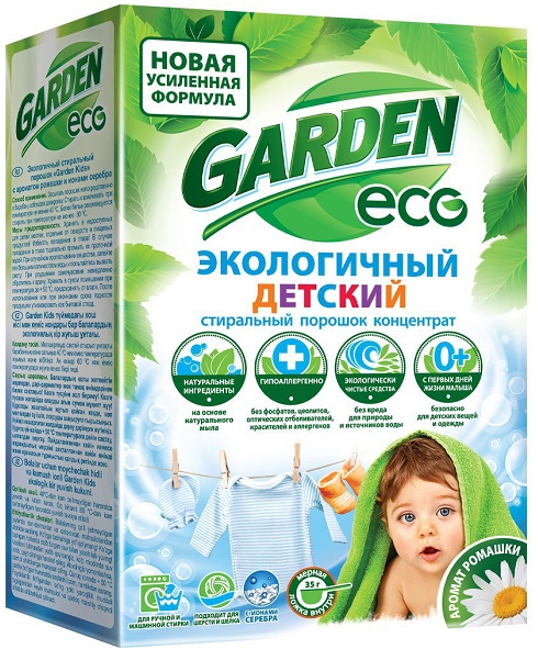 GARDEN Eco Стиральный порошок концентрат детский 1350 г Ромашка