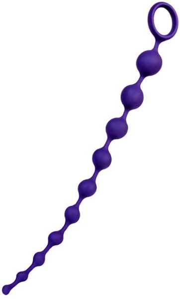 Анальная цепочка Todo by Toyfa Grape силикон фиолетовая 35 см