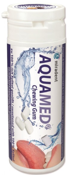 Aquamed жевательная резинка от сухости во рту Маракуйя 30шт MIRADENT