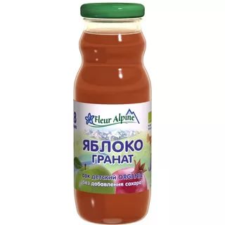 Fleur Alpine Сок Яблоко гранат 200мл с 8мес.