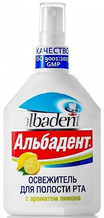 Освежитель для полости рта Альбадент Лимон 35мл