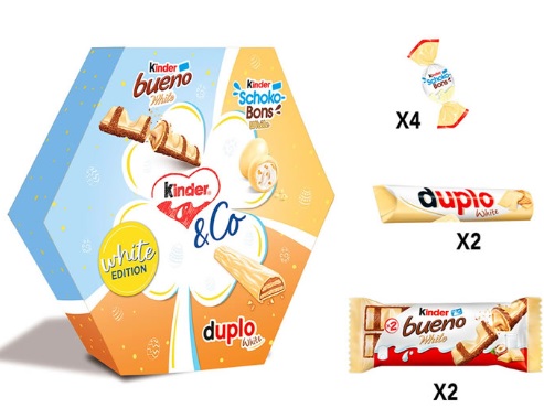 Набор конфет Kinder & Co Ferrero White Edition 137г