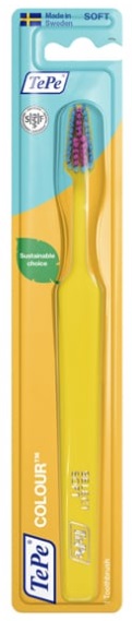 Зубная щетка TePe Color Soft 1шт желтый